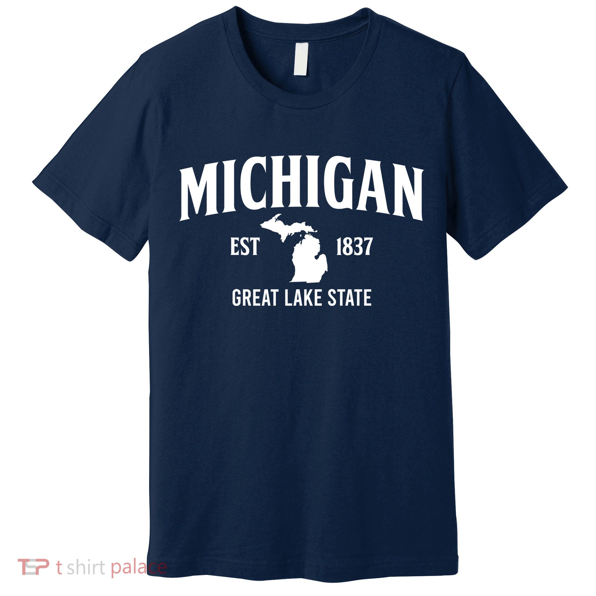 Michigan Est 1837 Great Lake State MI Pride USA Premium T-Shirt