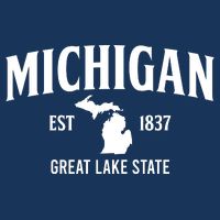 Michigan Est 1837 Great Lake State MI Pride USA Tie-Dye T-Shirt
