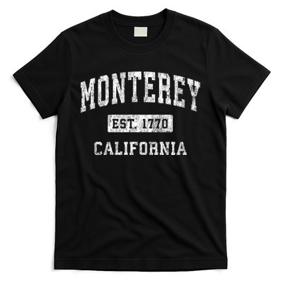 Monterey Est 1770 California Ca Vintage Established Sports Design T-Shirt