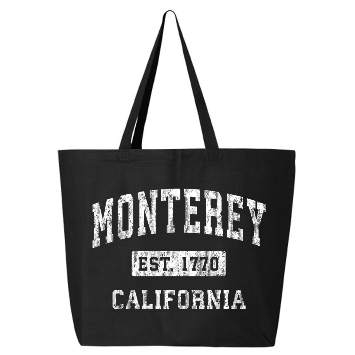 Monterey Est 1770 California Ca Vintage Established Sports Design 25L Jumbo Tote
