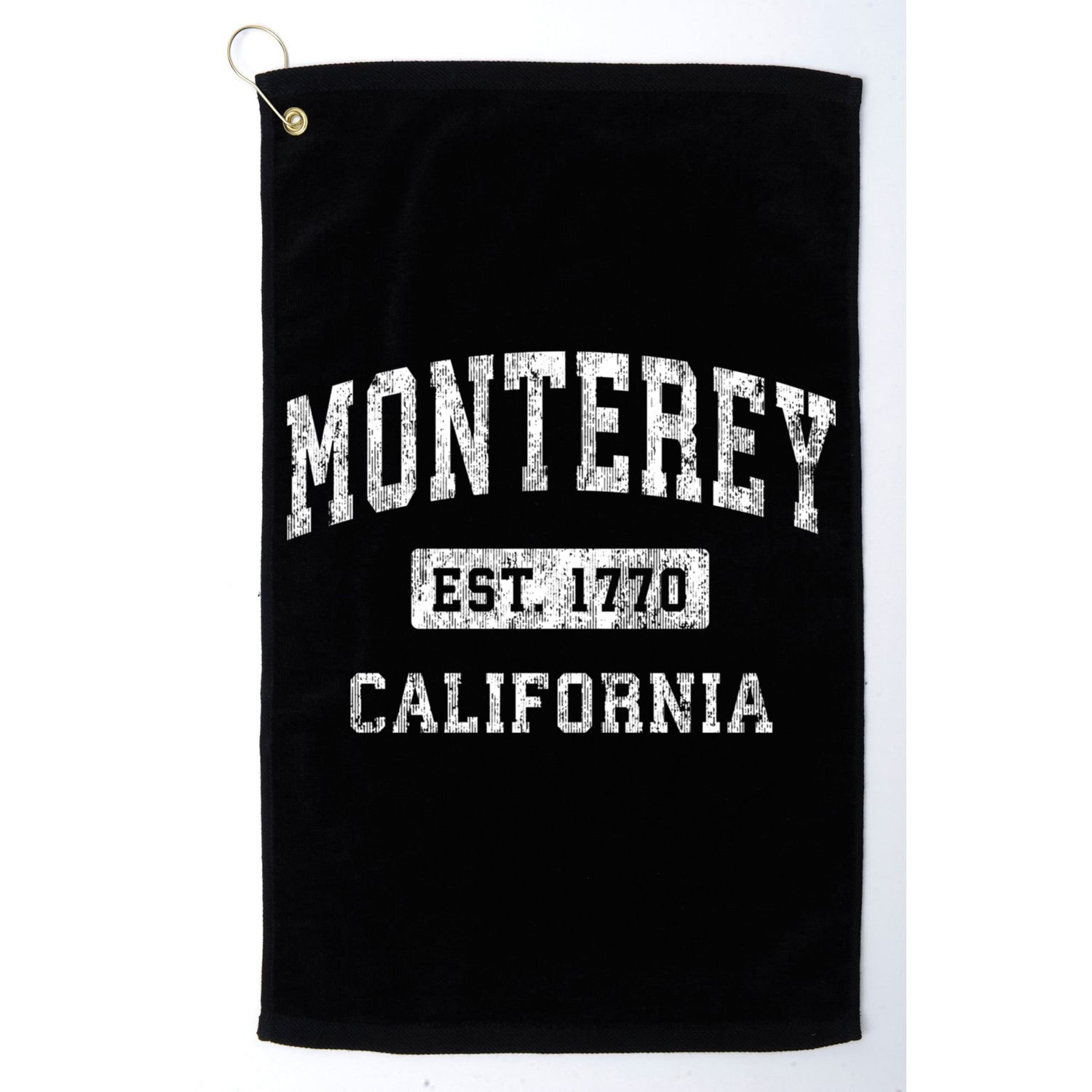 Monterey Est 1770 California Ca Vintage Established Sports Design Golf Towel