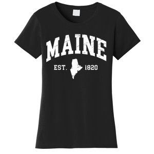 Maine Est 1820 Distressed Worn Design Classic Women's T-Shirt