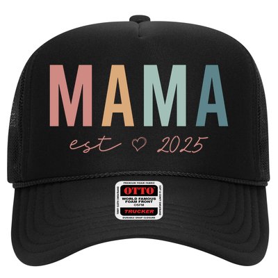 Mama Est 2025 Expect Baby Mothers Day Trucker Hat