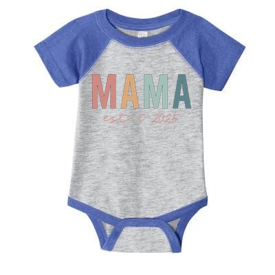 Mama Est 2025 Expect Baby Mothers Day Infant Baby Jersey Bodysuit
