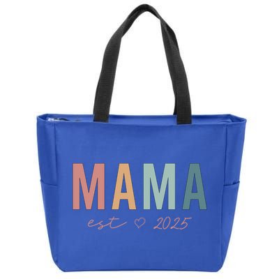 Mama Est 2025 Expect Baby Mothers Day Zip Tote Bag