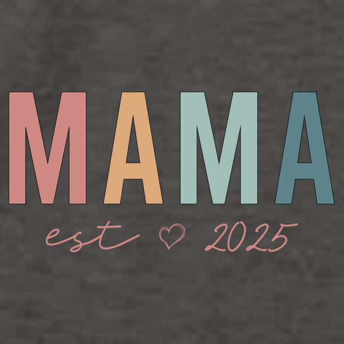 Mama Est 2025 Expect Baby Mothers Day Vector Backpack