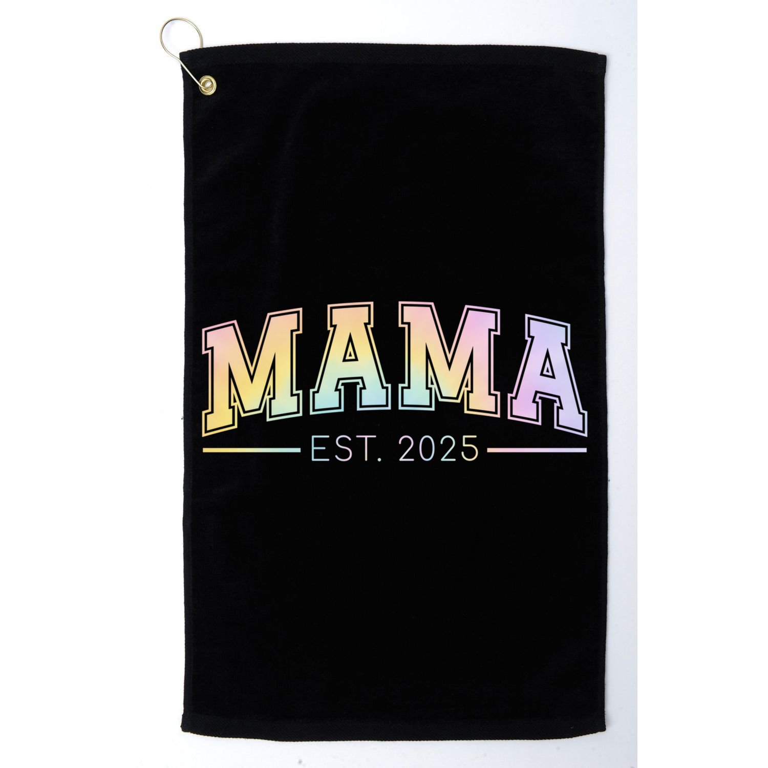 Mama Est. 2025 Expect Baby New Mama Promoted To Mama 2025  Golf Towel