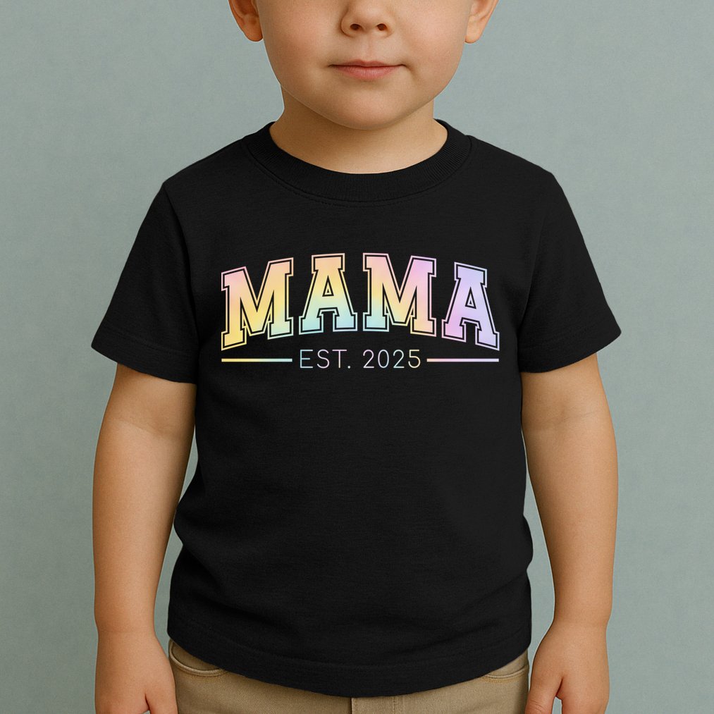 Mama Est. 2025 Expect Baby New Mama Promoted To Mama 2025  Toddler T-Shirt