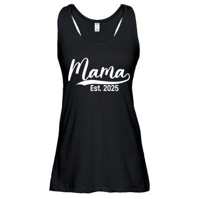 Mama Est. 2025 Expect Baby Mothers Day 2025 New Mom  Ladies Essential Flowy Tank