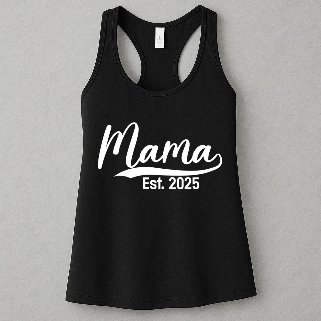 Mama Est. 2025 Expect Baby Mothers Day 2025 New Mom  Womens Tank Top