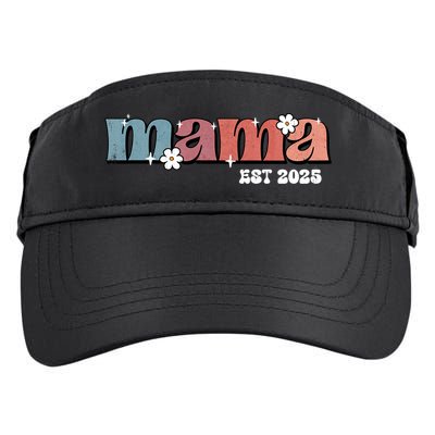 Mama Est 2025 Mother's Day New Mom Expect Baby Mama To Be  Adult Drive Performance Visor