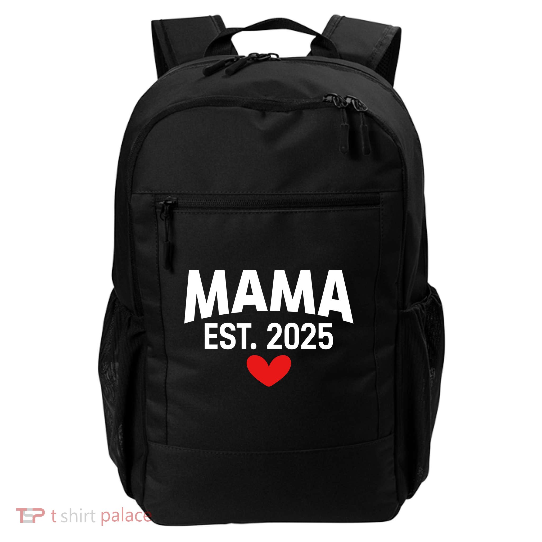 Mama Est. 2025 Expect Baby New Mom Mama 2025 Mothers Day  Backpack