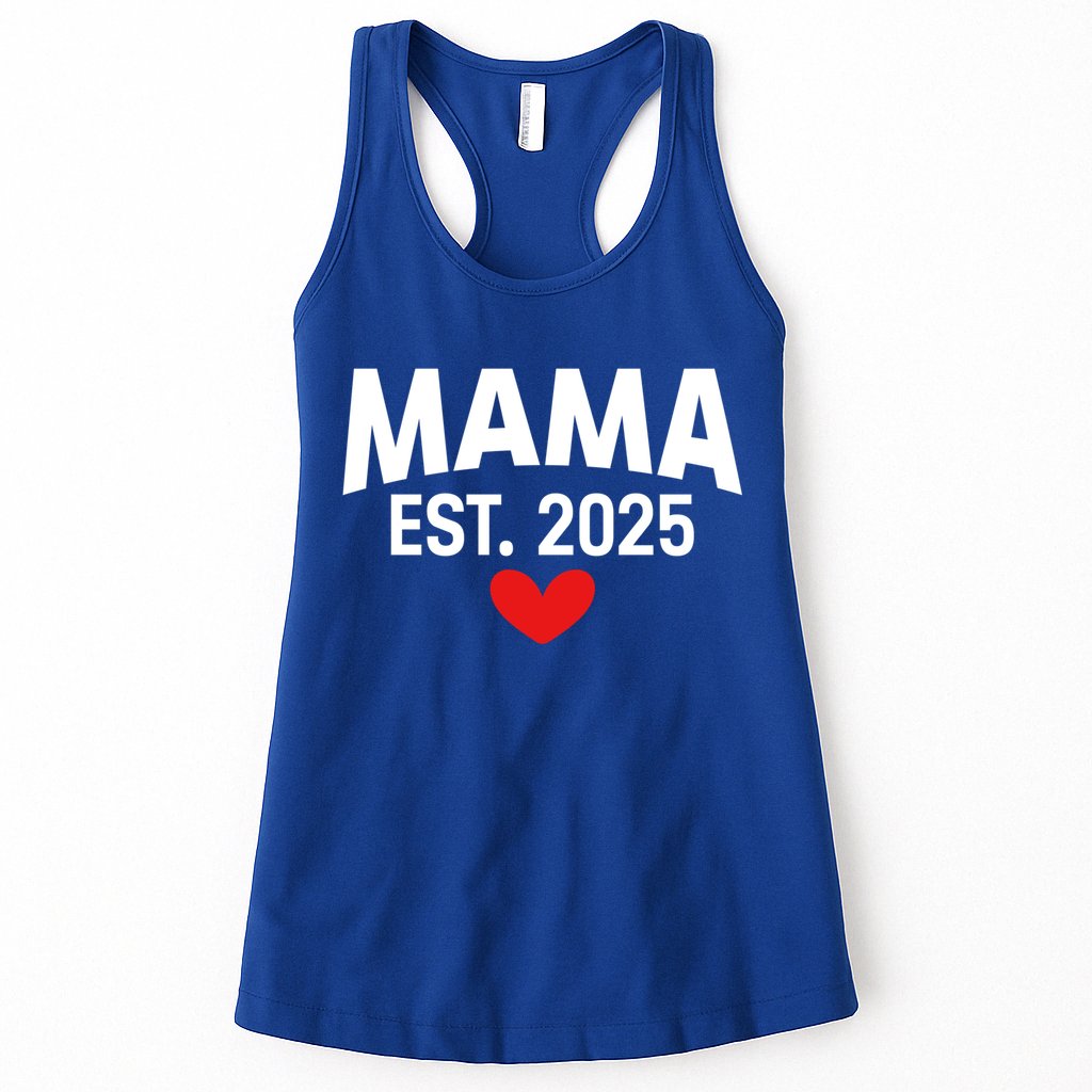 Mama Est. 2025 Expect Baby New Mom Mama 2025 Mothers Day  Womens Tank Top