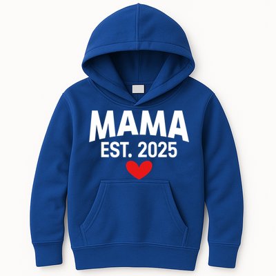 Mama Est. 2025 Expect Baby New Mom Mama 2025 Mothers Day  Kids Hoodie
