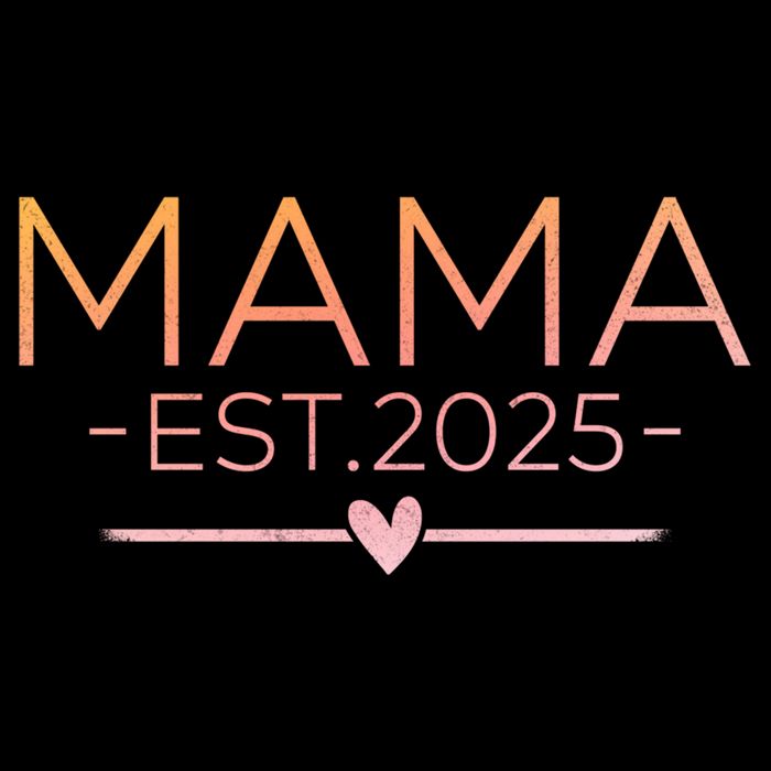 Mama Est. 2025 Expect Baby New Mom Mothers Day Women's V-Neck T-Shirt