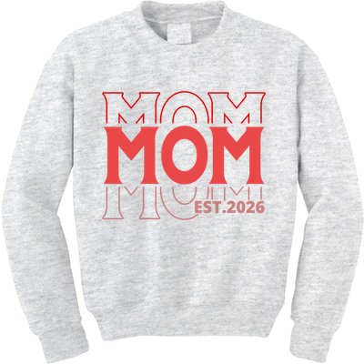 Mama Est. 2026 Expect Baby New Mom Mothers Day Kids Sweatshirt