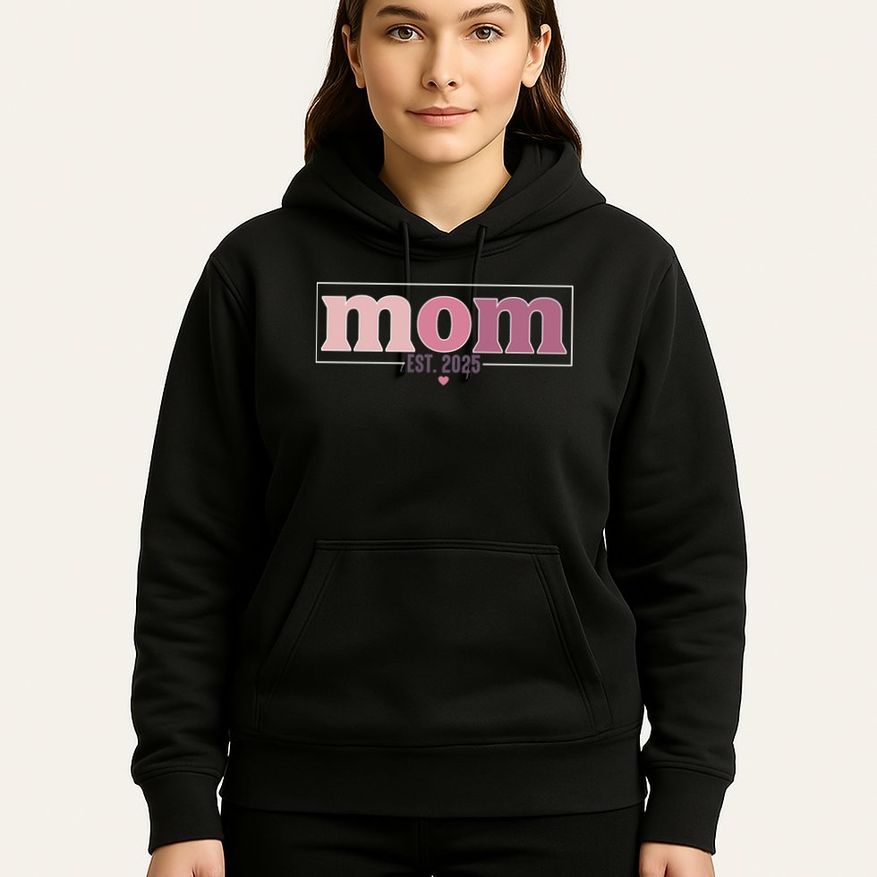 Mama Est. 2025 Expect Baby New Mom Mothers Day Hoodie