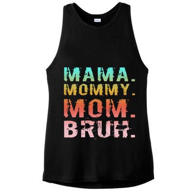 Mom Est 2025 Expect Baby New First Mommy Mama Mother's Day  Ladies PosiCharge Tri-Blend Wicking Tank