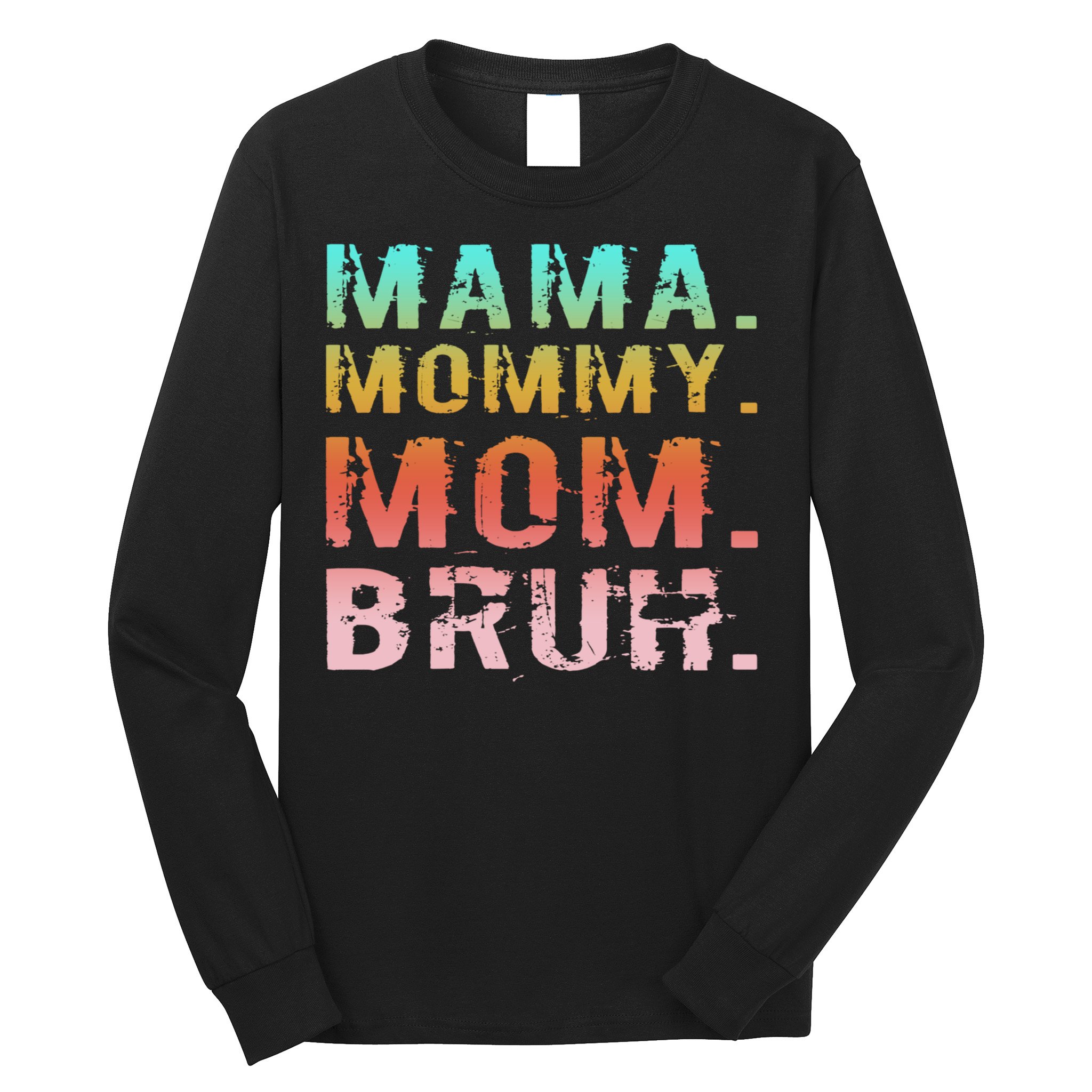 Mom Est 2025 Expect Baby New First Mommy Mama Mother's Day  Long Sleeve Shirt