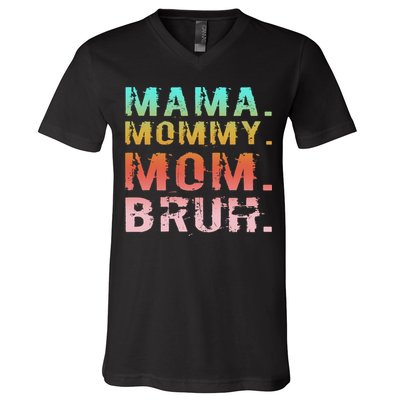 Mom Est 2025 Expect Baby New First Mommy Mama Mother's Day  V-Neck T-Shirt