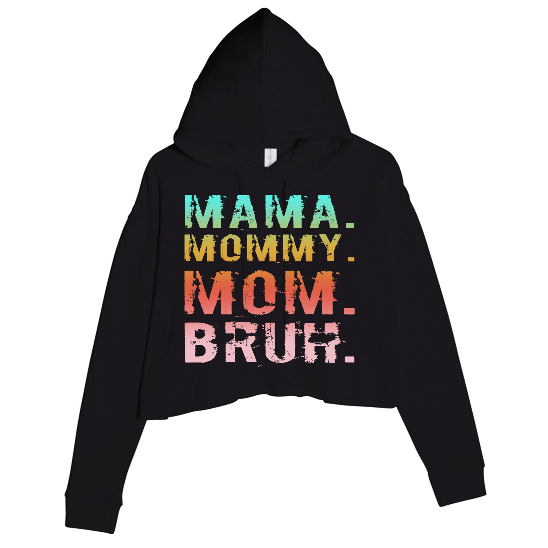 Mom Est 2025 Expect Baby New First Mommy Mama Mother's Day  Crop Fleece Hoodie