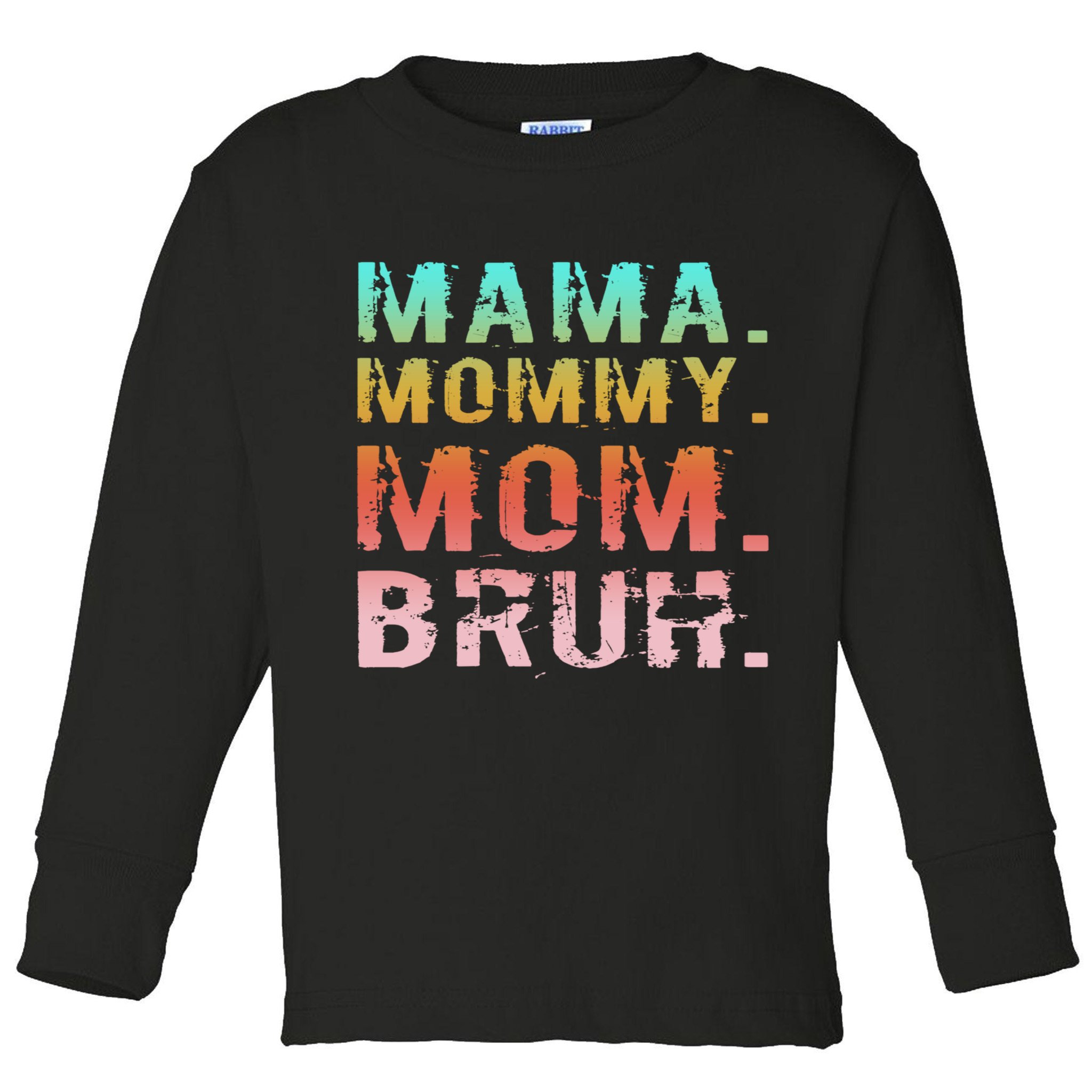 Mom Est 2025 Expect Baby New First Mommy Mama Mother's Day  Toddler Long Sleeve Shirt