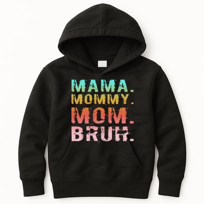 Mom Est 2025 Expect Baby New First Mommy Mama Mother's Day  Kids Hoodie