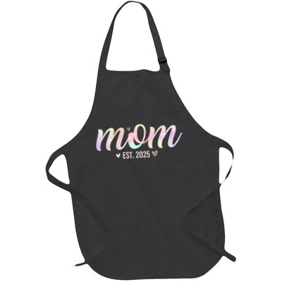 Mom Est 2025 Expect Baby New First Mommy Mama Mother's Day  Apron