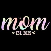 Mom Est 2025 Expect Baby New First Mommy Mama Mother's Day  Impact Tech Backpack