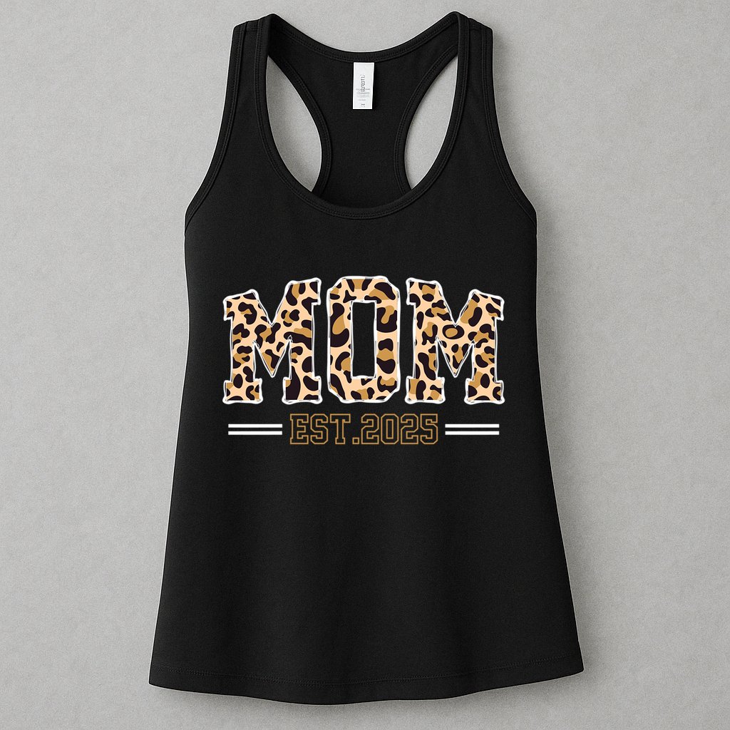 Mom Est 2025 Expect Baby New First Mommy Mama Mother's Day  Womens Tank Top