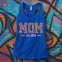 Mom Est 2025 Expect Baby New First Mommy Mama Mother's Day  Womens Tank Top