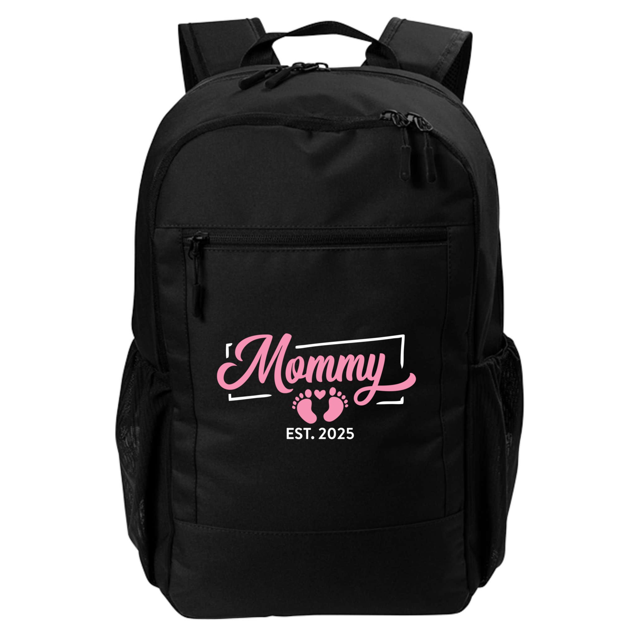 Mommy Est 2025 Expect Baby New First Mom Mama Mother's Day  Backpack