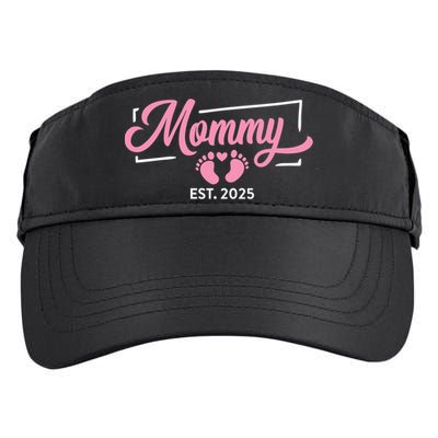 Mommy Est 2025 Expect Baby New First Mom Mama Mother's Day  Adult Drive Performance Visor