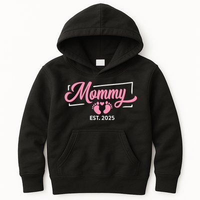 Mommy Est 2025 Expect Baby New First Mom Mama Mother's Day  Kids Hoodie