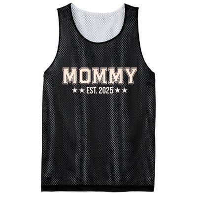 Mommy Est 2025 Expect Baby New First Mom Mama Mother's Day  Mesh Reversible Basketball Jersey Tank