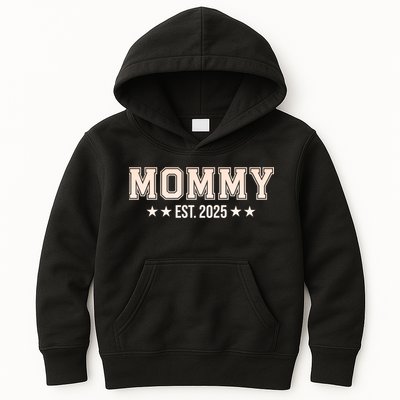 Mommy Est 2025 Expect Baby New First Mom Mama Mother's Day  Kids Hoodie