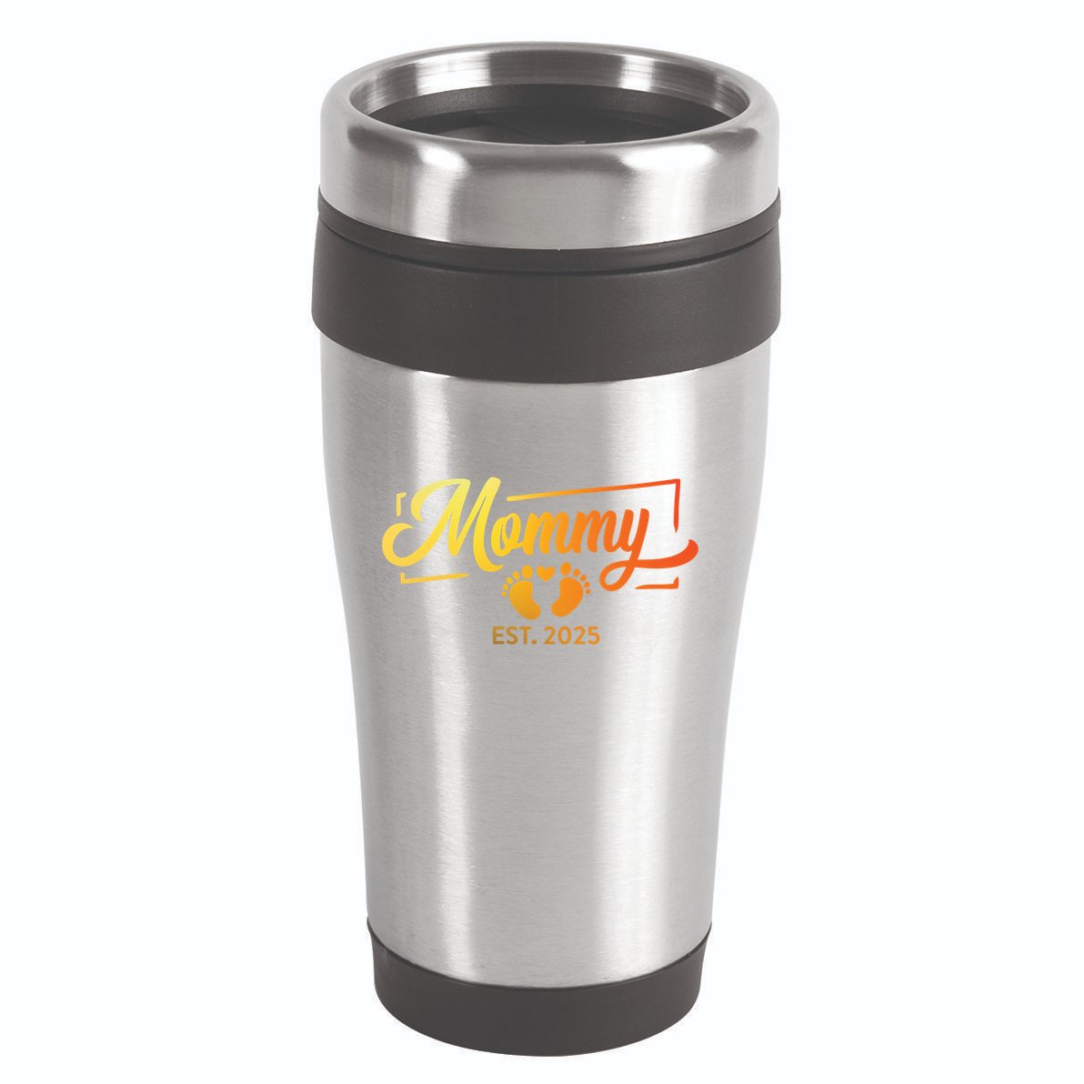 Mommy Est 2025 Expect Baby New First Mom Mama Mother's Day  16oz Travel Tumbler