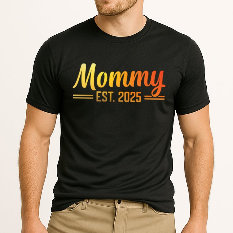 Mommy Est 2025 Expect Baby New First Mom Mama Mother's Day  Cooling Performance Crew T-Shirt