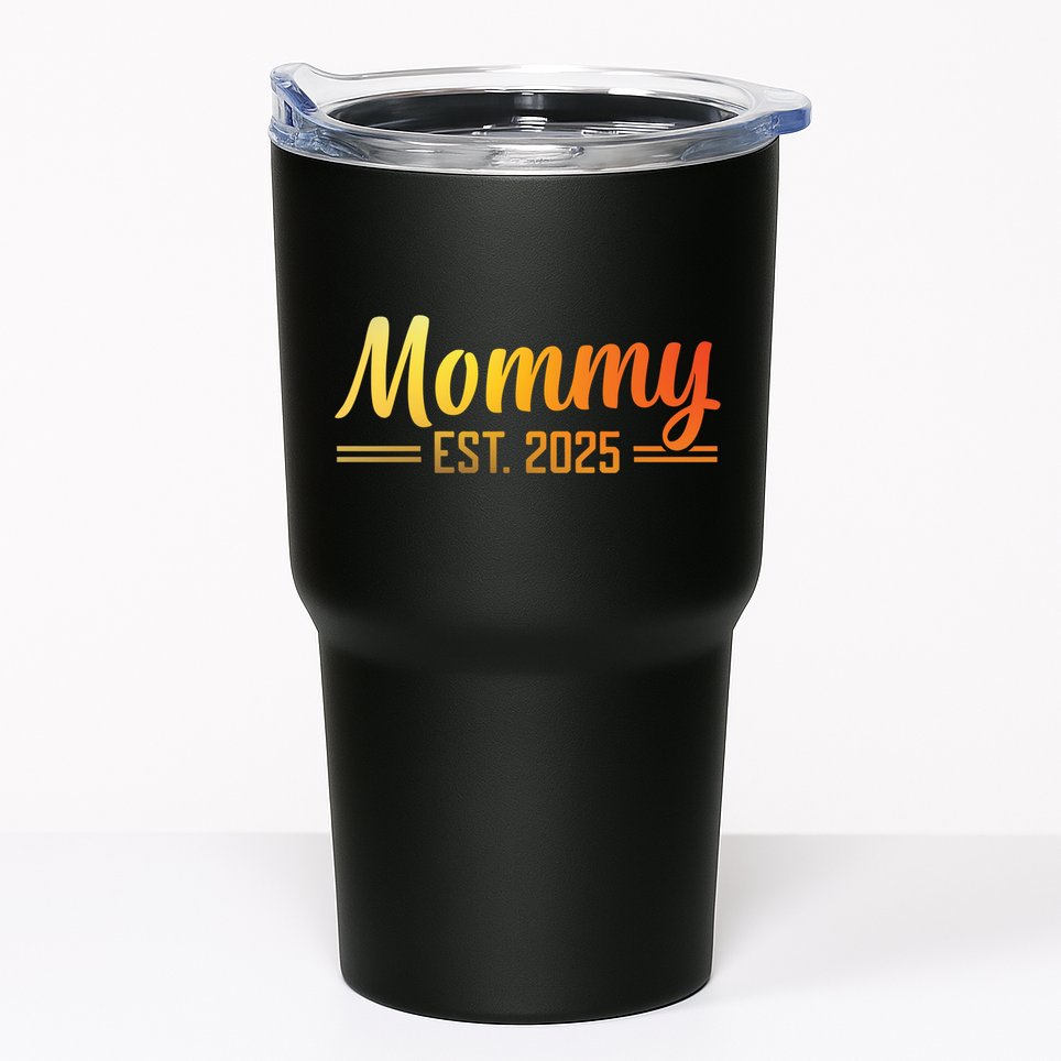 Mommy Est 2025 Expect Baby New First Mom Mama Mother's Day  Tumbler