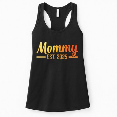 Mommy Est 2025 Expect Baby New First Mom Mama Mother's Day  Womens Tank Top