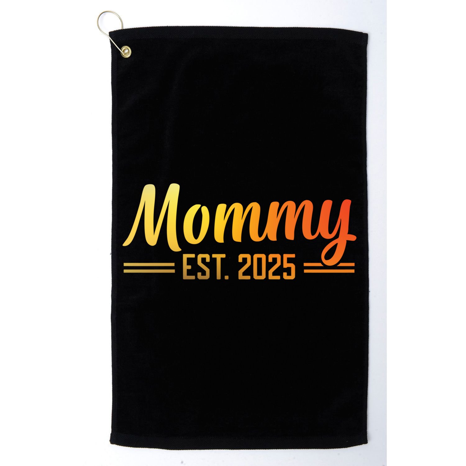 Mommy Est 2025 Expect Baby New First Mom Mama Mother's Day  Golf Towel
