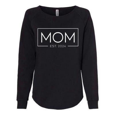 Mom Established 2024 MotherS Day Celebration Womens California Wash Sweatshirt