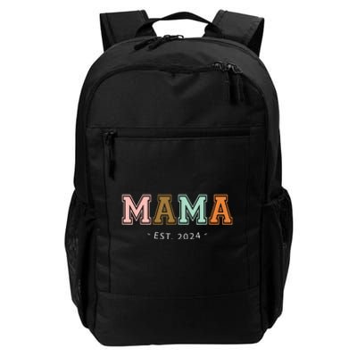 Mama Est 2024 Promoted Mothers Day Design Daily Commute Backpack