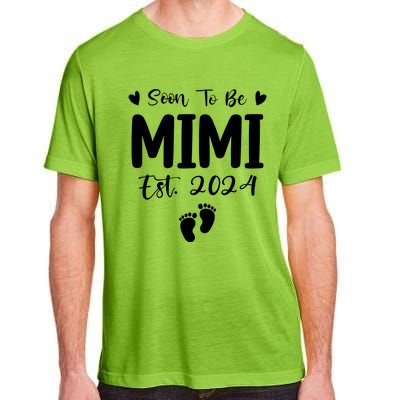 Mimi Est 2024 Soon To Be Mimi Funny Pregnancy Announcement Adult ChromaSoft Performance T-Shirt