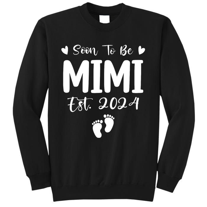 Mimi Est 2024 Soon To Be Mimi Funny Pregnancy Announcement Sweatshirt