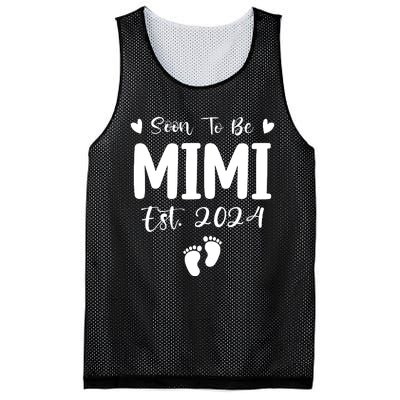 Mimi Est 2024 Soon To Be Mimi Funny Pregnancy Announcement Mesh Reversible Basketball Jersey Tank