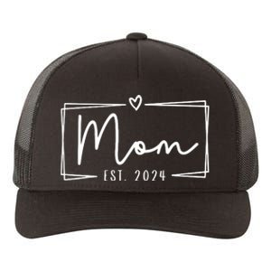 Mom Est 2024 Expect Baby 2024 Mother 2024 New Mom 2024 Yupoong Adult 5-Panel Trucker Hat