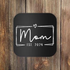 Mom Est 2024 Expect Baby 2024 Mother 2024 New Mom 2024 Coaster