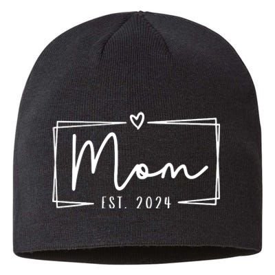 Mom Est 2024 Expect Baby 2024 Mother 2024 New Mom 2024 Sustainable Beanie