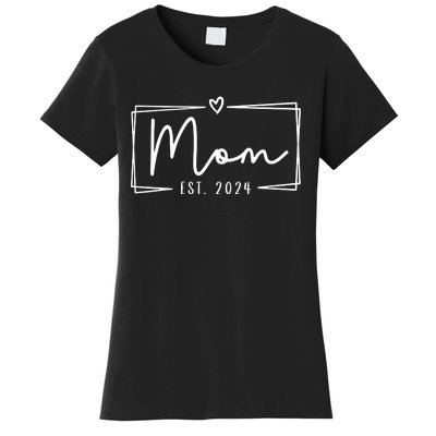 Mom Est 2024 Expect Baby 2024 Mother 2024 New Mom 2024 Women's T-Shirt